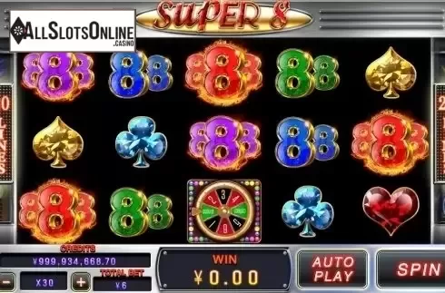 Reel Screen. Super 8 (CQ9 Gaming) from CQ9Gaming