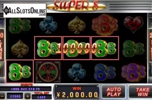 Win Screen. Super 8 (CQ9 Gaming) from CQ9Gaming