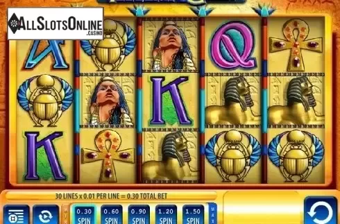 Reel screen. Temptation Queen from WMS
