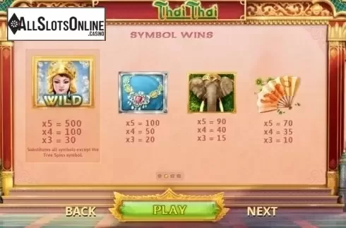 Screen2. Thai Thai from Cayetano Gaming
