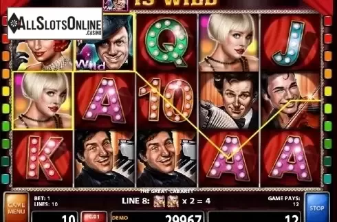 Screen 2. The Great Cabaret from Casino Technology