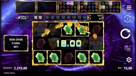 Timelines slot screenshot 2