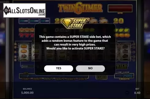 Bonus Bet Screen