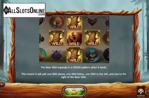 Paytable 2. Untamed Wilds from Yggdrasil