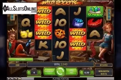 Screen5. Wild Rockets from NetEnt