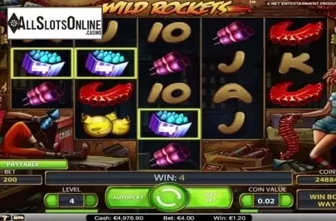 Screen4. Wild Rockets from NetEnt