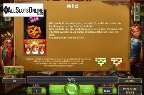 Screen6. Wild Rockets from NetEnt