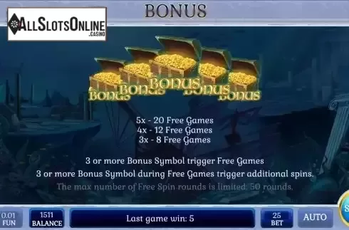 Game Features screen