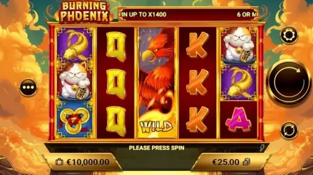 Burning Phoenix slot screenshot 1