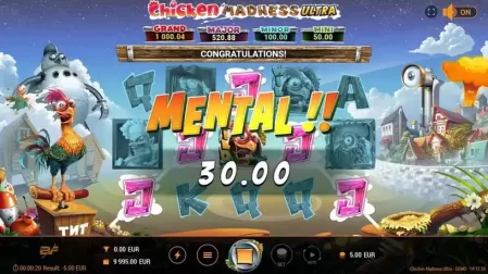 Chicken Madness Ultra slot screenshot 2