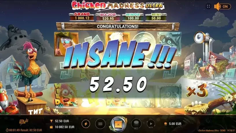 Chicken Madness Ultra slot screenshot 3
