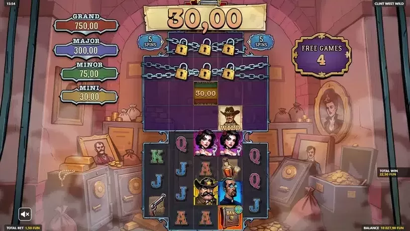 Clint WestWild slot screenshot 6