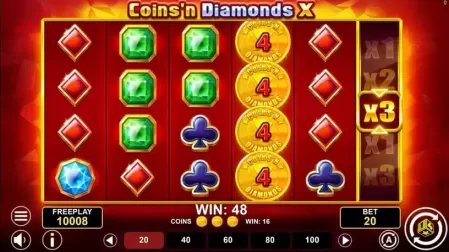 Coins'n Diamonds X slot screenshot 2