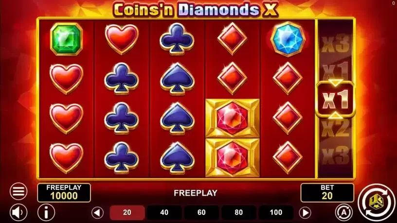 Coins'n Diamonds X slot screenshot 1
