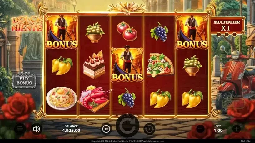 Dolce Far Niente slot screenshot 2