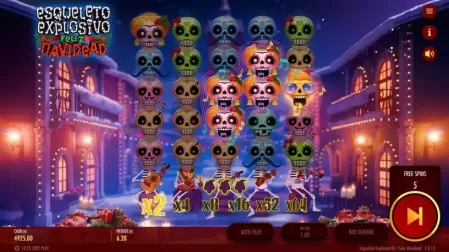 Esqueleto Explosivo Feliz Navidead slot screenshot 5