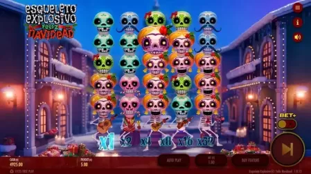Esqueleto Explosivo Feliz Navidead slot screenshot 2