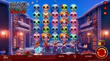 Esqueleto Explosivo Feliz Navidead slot screenshot 1