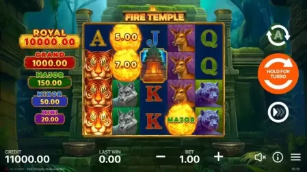 Fire Temple: Hold and Win slot screenshot 1