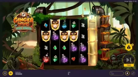 Ginger Wins: Wild Jungle slot screenshot 2