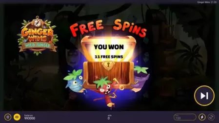 Ginger Wins: Wild Jungle slot screenshot 3