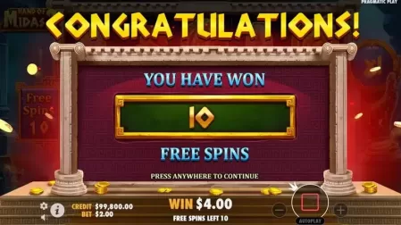 Hand of Midas 2 slot screenshot 4