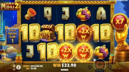 Hand of Midas 2 slot screenshot 5