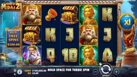 Hand of Midas 2 slot screenshot 2