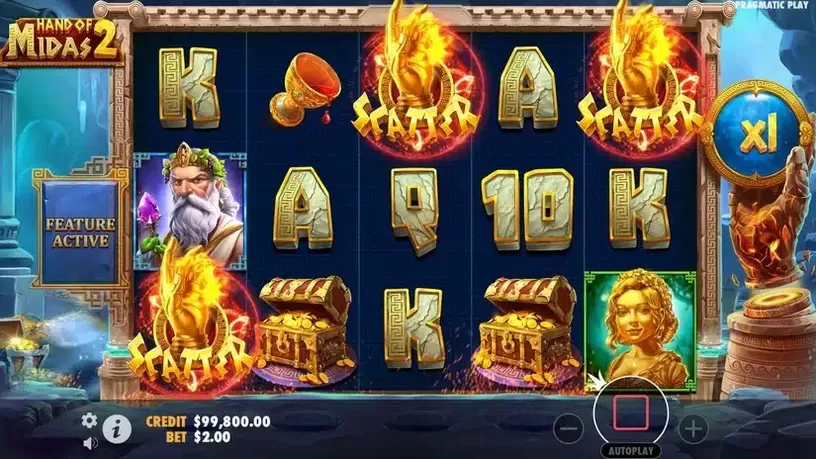 Hand of Midas 2 slot screenshot
