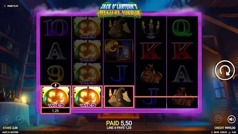 Jack o'Lantern's Mystery Mirrors slot screenshot 2