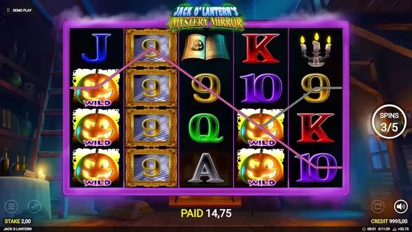 Jack o'Lantern's Mystery Mirrors slot screenshot 6