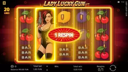 Lady Lucky Gun slot screenshot 2