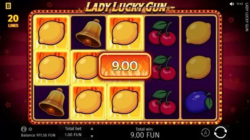 Lady Lucky Gun slot screenshot 