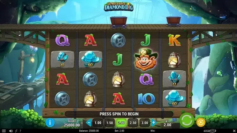 Leprechaun’s Diamond Dig slot screenshot 1