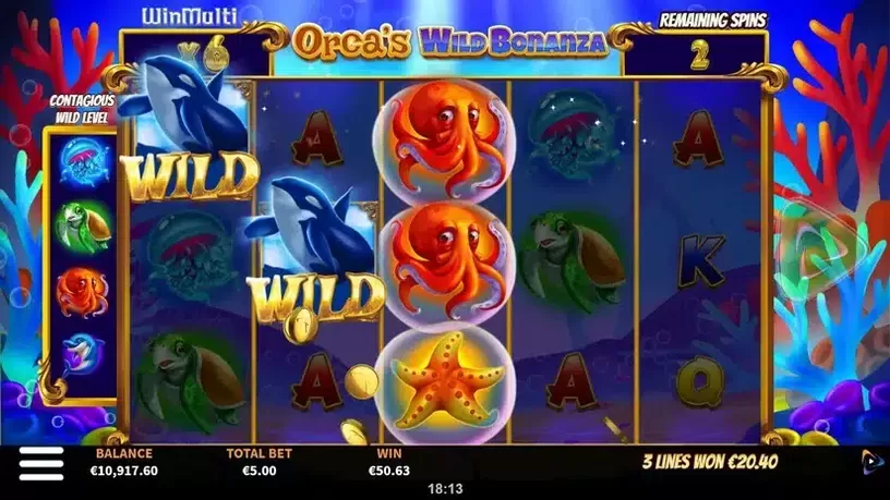Orca's Wild Bonanza slot screenshot 6