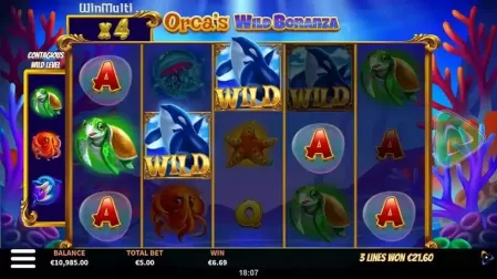 Orca's Wild Bonanza slot screenshot 3
