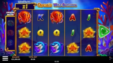 Orca's Wild Bonanza slot screenshot 1