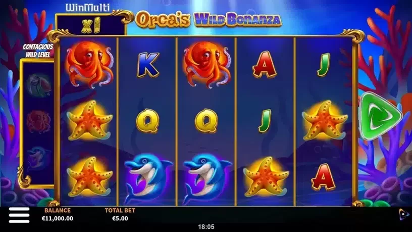 Orca's Wild Bonanza slot screenshot 1