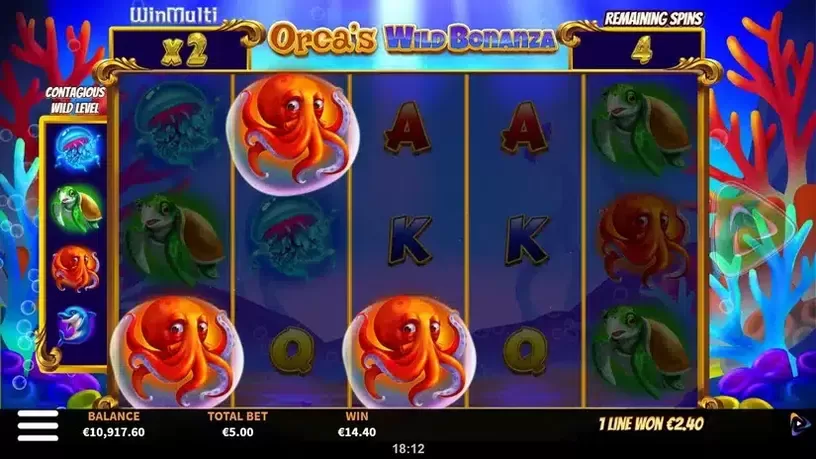 Orca's Wild Bonanza slot screenshot 5