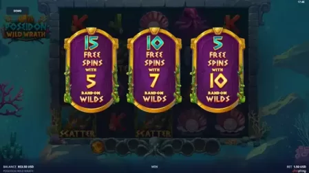 Poseidon Wild Wrath slot screenshot 3