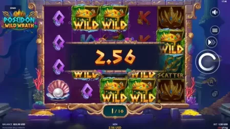 Poseidon Wild Wrath slot screenshot 4