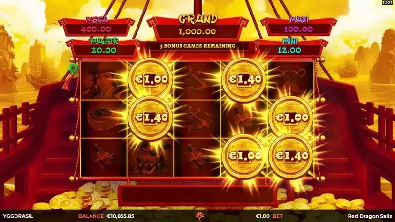 Red Dragon Sails slot screenshot 8