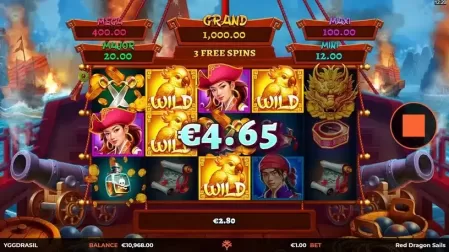 Red Dragon Sails slot screenshot 5