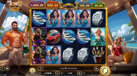 The King of Social Media slot screenshot 1