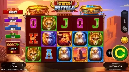 Twin Buffalo Hold & Win slot screenshot 1