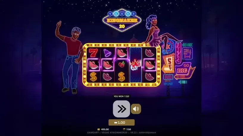 Vegas Kingmaker 20 slot screenshot 2