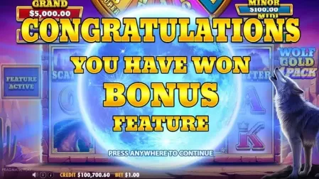 Wolf Gold 4 Pack slot screenshot 6