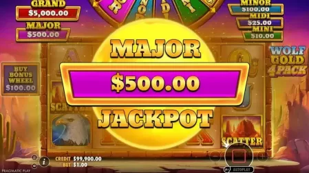 Wolf Gold 4 Pack slot screenshot 4