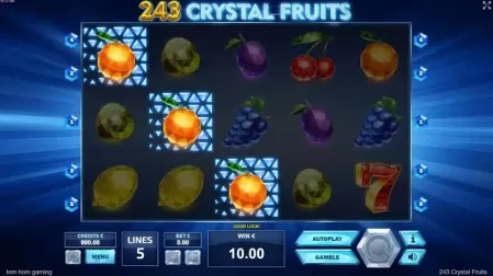 243 Crystal Fruits slot screenshot 2
