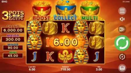 3 Pots of Egypt slot screenshot 3